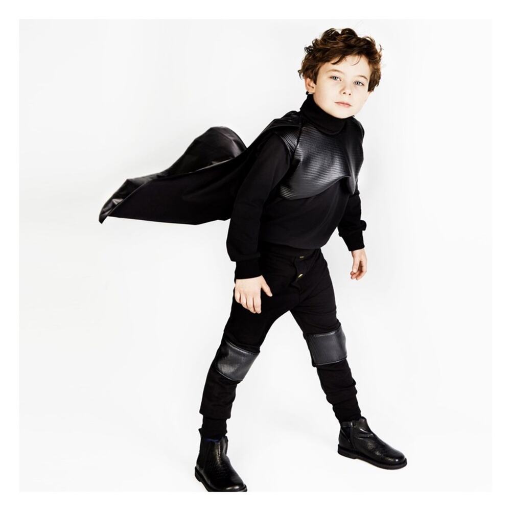 BANGBANG Copenhagen Black Knight Detachable Cape Sweatshirt Top